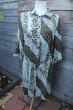 Doorknoopjurk kaki/ creme/ grijs Ciso mt 46 Nieuw Vaste prij, Kleding | Dames, Overige kleuren, Maat 46/48 (XL) of groter, Ciso