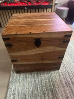 Houten bijzet kist, Huis en Inrichting, Woonaccessoires | Kisten, Minder dan 50 cm, Gebruikt, Minder dan 50 cm, Ophalen of Verzenden