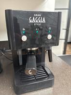 Gaggia Style Espresso Machine + Bonenmaler, Witgoed en Apparatuur, Stoompijpje, Gebruikt, Espresso apparaat, Gemalen koffie