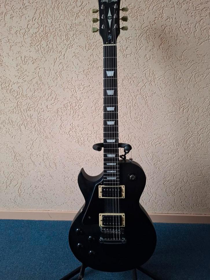 Harley Benton SC-400LH SBK linkshandig, Muziek en Instrumenten, Snaarinstrumenten | Gitaren | Elektrisch, Zo goed als nieuw, Solid body