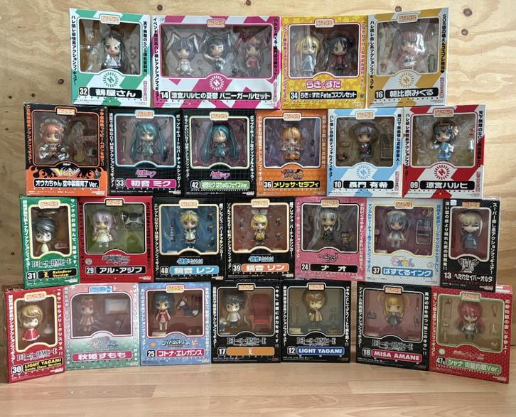 Diverse Nendoroids - Haruhi, Deathnote, Vocaloid, Lucky Star, Verzamelen, Poppetjes en Figuurtjes, Zo goed als nieuw, Ophalen of Verzenden