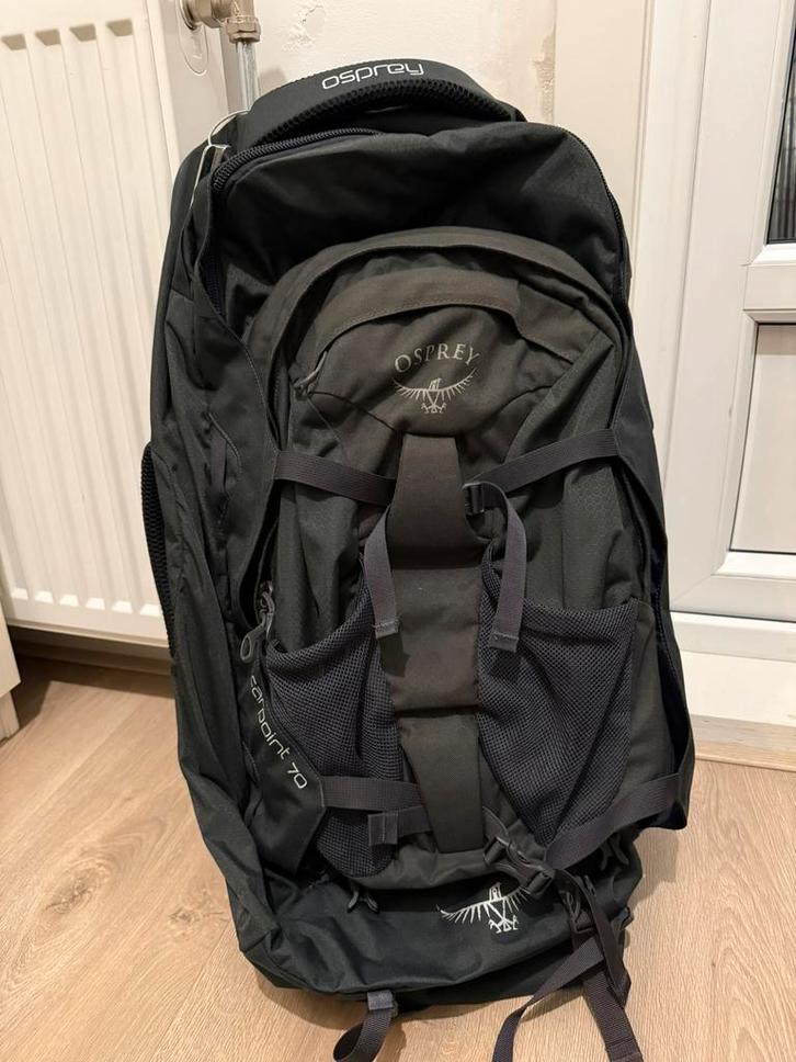 Zo goed als new Osprey Farpoint 70 backpack(1 reis gebruikt), Sieraden, Tassen en Uiterlijk, Tassen | Rugtassen, Zo goed als nieuw