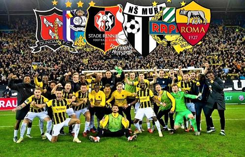 GEZOCHT, Vitesse-Dundalk/Stade Rennes/NS Mura sjaals, Verzamelen, Sportartikelen en Voetbal, Zo goed als nieuw, Vaantje of Sjaal