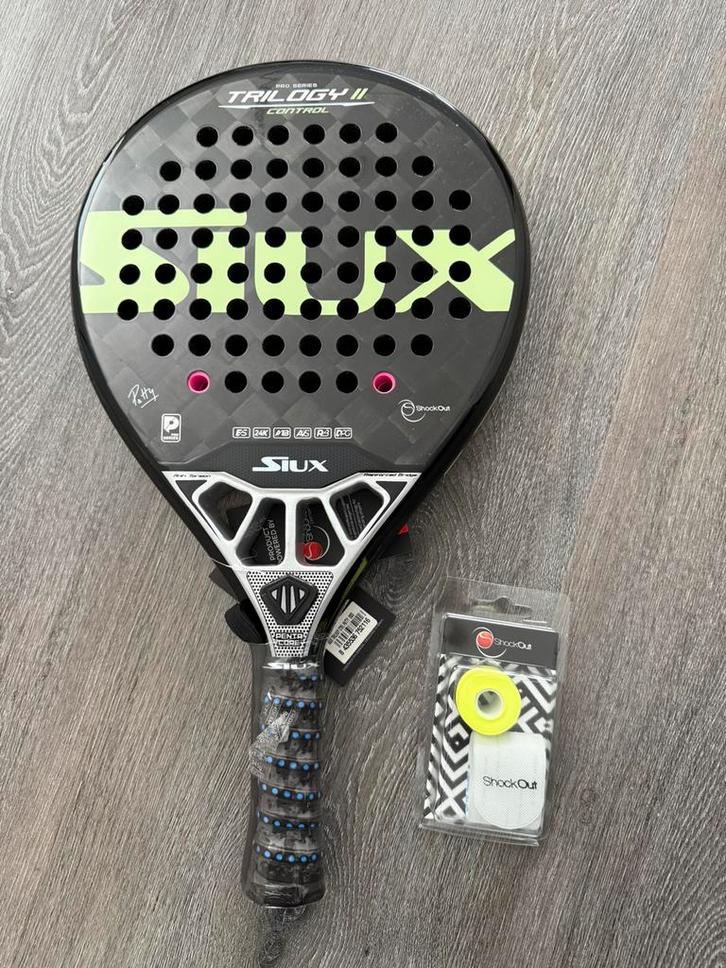 Siux trilogy II control padelracket 24k NIEUW  incl acc., Sport en Fitness, Padel, Nieuw, Ophalen of Verzenden