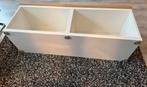 BESTÅ kast,ikea,wit,120x40x38cm met Bovenblad,eikenfineer, Ophalen of Verzenden, Zo goed als nieuw, 25 tot 50 cm, Minder dan 100 cm