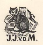 1775 Ex Libris Nederland : Thijs Mauve, 1958, Antiek en Kunst, Kunst | Etsen en Gravures, Verzenden