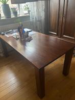 Eettafel Koloniaal hout 190X90cm, Ophalen, Gebruikt, 50 tot 100 cm, Vijf personen of meer