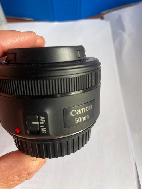 Canon EF 50mm f/1.8 STM, Audio, Tv en Foto, Fotografie | Lenzen en Objectieven, Zo goed als nieuw, Standaardlens, Ophalen