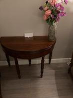 Antieke deelbare speeltafel, Huis en Inrichting, Tafels | Sidetables, Ophalen, 50 tot 100 cm, Zo goed als nieuw, 25 tot 50 cm