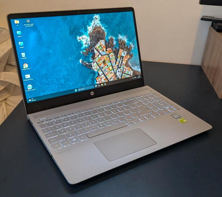 HP Pavilion 15-ck080nd, Computers en Software, Windows Laptops, Zo goed als nieuw, 15 inch, SSD, 3 tot 4 Ghz, 16 GB, Qwerty, Met videokaart