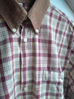 Overhemd/blouse geruit beige-donkerrood, Maat 38/40 (M), Beige, Dutch Casual, Ophalen of Verzenden
