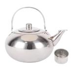 Luxe RVS Theepot met zeef (19x17.5cm), Ophalen of Verzenden, Nieuw