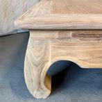 Opium salontafel - massief teak - 100 x 100 cm - TTM Wonen, 50 tot 100 cm, Www.ttmwonen.nl, Www.ttmwonen.nl, Nieuw