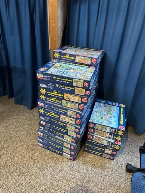 30+ stuks Jan van Haasteren puzzels, Hobby en Vrije tijd, Denksport en Puzzels, Zo goed als nieuw, Legpuzzel, 500 t/m 1500 stukjes