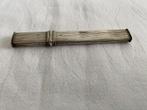 Antieke zilveren naaldenkoker geribd, Nederland ca. 1840., Ophalen of Verzenden, Zilver