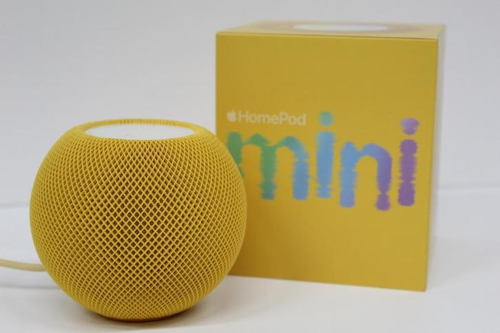 Apple HomePod Mini Yellow/Geel incl. doosje en adapter, Audio, Tv en Foto, Luidsprekers, Zo goed als nieuw, Overige typen, Minder dan 60 watt