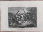 7 / Dood van Kariovalda tegen Germanen in jaar 16 - gravure, Antiek en Kunst, Ophalen of Verzenden