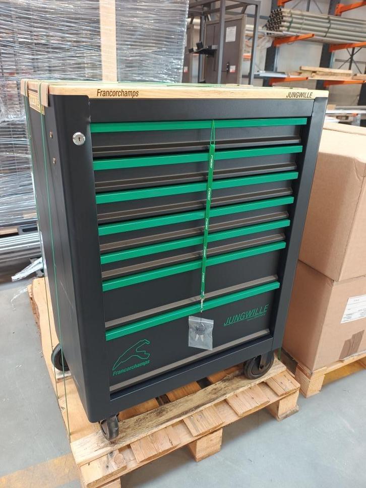 Jungwille gereedschapswagen Francorchamps 251 delig, Doe-het-zelf en Verbouw, Gereedschapskisten, Nieuw, Gevuld, Ophalen