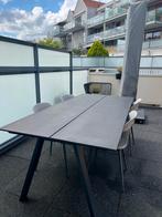 Stijlvolle Grote JYSK Fausing Tuintafel (100220 cm), Tuin en Terras, Tuintafels, Ophalen, Zo goed als nieuw, Rechthoekig, Aluminium