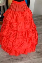 Mooie rode hoepelrok s tm l, Kleding | Dames, Ophalen of Verzenden, Zo goed als nieuw, Rood, Accessoires