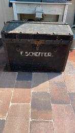 Antieke Kist F. Scheffer - Woondecoratie & Opbergruimte, Ophalen of Verzenden
