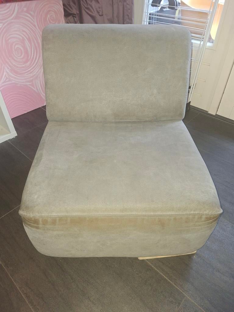 Tussenstuk bankstel grijs GRATIS, Ophalen, Gebruikt, Eenpersoons, Stof