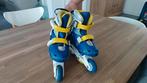 Skeelers blauw geel van Nijdam 30-33, Overige merken, Kinderen, Ophalen of Verzenden, Inline skates 4 wielen