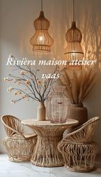 Rivièra maison rustic rattan egelatier vase, Huis en Inrichting, Woonaccessoires | Vazen, Ophalen, Overige kleuren, Nieuw, Glas