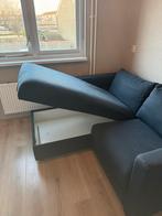 Mooie blauwe zitbank met opbergruimte, Huis en Inrichting, Banken | Sofa's en Chaises Longues, Ophalen, Gebruikt, 125 tot 150 cm