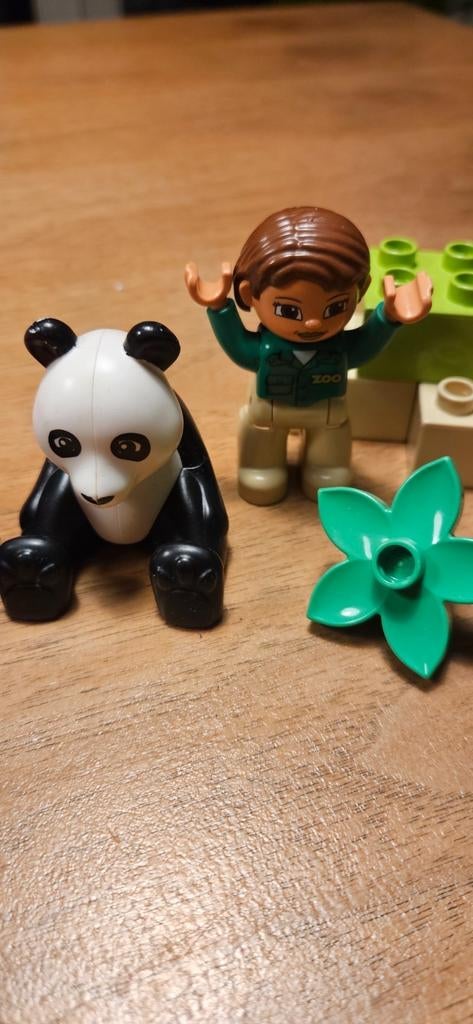 Duplo Panda Figuur, Ophalen, Zo goed als nieuw, Losse stenen, Duplo