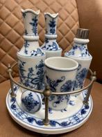 Meissen porselein/azijn en olierekje, Ophalen of Verzenden