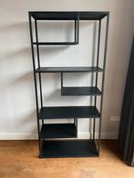 Stijlvolle stalen Wandkast - Metalen Boekenkast matzwart, Huis en Inrichting, Kasten | Wandmeubels, Ophalen, Met plank(en), Zo goed als nieuw