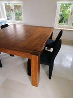 Robuuste tafel van massief teakhout/teakwood, Huis en Inrichting, Tafels | Eettafels, Koloniaal, 100 tot 150 cm, 150 tot 200 cm