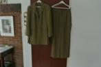 Dames Kostuum Colbert + Pantalon Maat 40 Merk Sao Paulo, Maat 38/40 (M), Kostuum of Pak, Geel, Ophalen of Verzenden