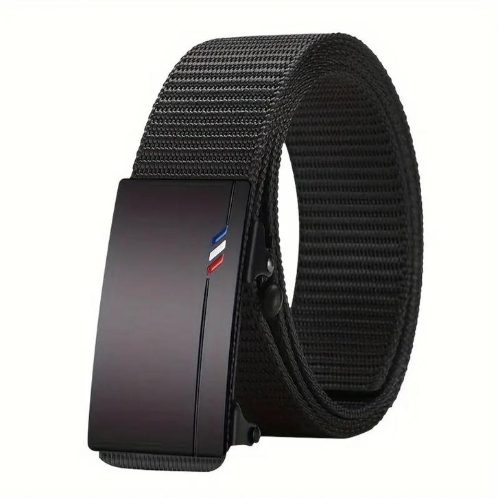 Nieuwe zwarte riem "RWB" m/snelsluiting (one click system), Kleding | Heren, Riemen en Ceinturen, Nieuw, Zwart, Verzenden