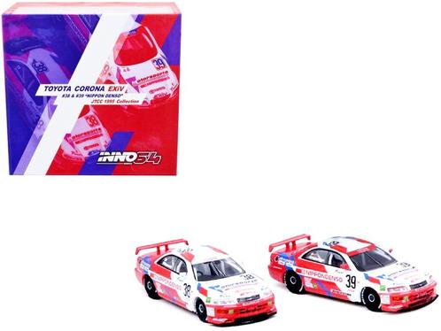 Inno 1:64 Toyota Corona EXiV no 38 H. Mitsusada & no 39 T. K, Hobby en Vrije tijd, Modelauto's | Overige schalen, Nieuw, Auto