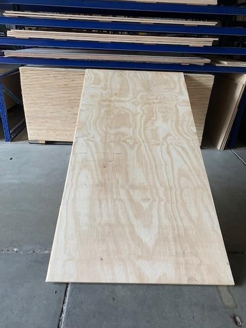 GRENEN A-KEUS MULTIPLEX 18 MM 122X244 T+G € 29,99, Doe-het-zelf en Verbouw, Hout en Planken, Nieuw, Plank, Grenen, 200 tot 250 cm