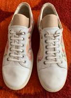 Ecco sneaker wit bloem leer mt 41, Ecco, Wit, Ophalen of Verzenden, Sneakers of Gympen