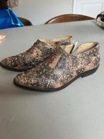 Jimmy Choo X H&M Python Cowboy Biker Maat 38, Ophalen of Verzenden, Zo goed als nieuw, Bruin, Lage of Enkellaarzen