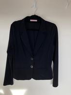 Studio Anneloes travelstof blazer XL zwart kleurrijke bies, Studio Anneloes, Zwart, Maat 46/48 (XL) of groter, Ophalen of Verzenden