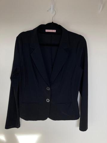 Studio Anneloes travelstof blazer XL zwart kleurrijke bies beschikbaar voor biedingen