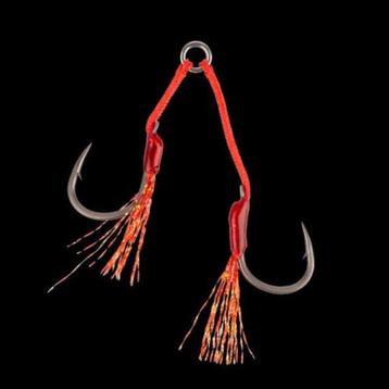 Mustad Game Alpha Light Double Jigging Assist hooks Nieuw. beschikbaar voor biedingen
