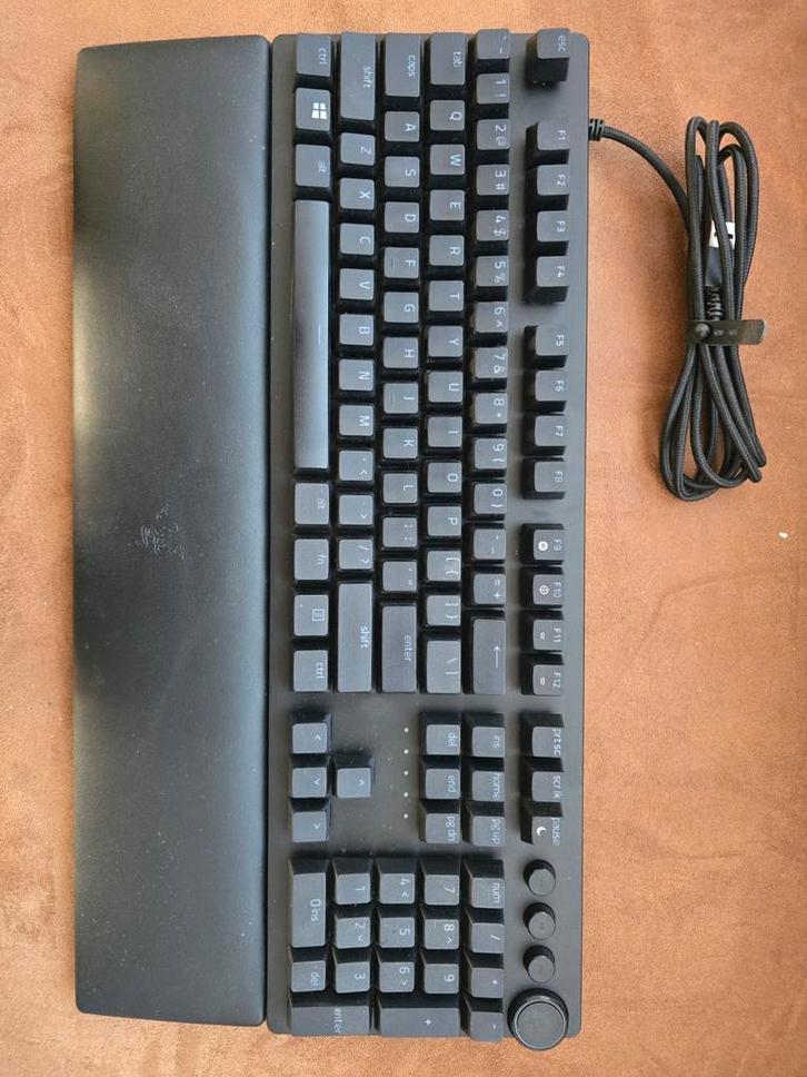 Razer Huntsman Elite - Linear Optical Switches, Computers en Software, Toetsenborden, Gebruikt, Qwerty, Bedraad, Ergonomisch, Gaming toetsenbord