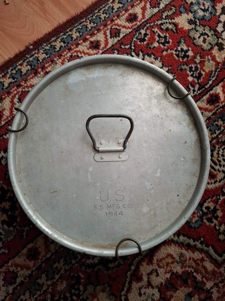 Zeldzame US Army 1944 afsluitbare pan in topstaat!, Verzamelen, Militaria | Tweede Wereldoorlog, Amerika, Ophalen of Verzenden