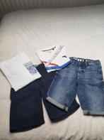 2 korte broeken + 2 shirts. maat 134/140, Ophalen of Verzenden, Gebruikt, Jongen, Broek