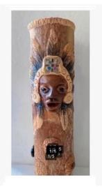 Brocante Indianen totempaal 34,5 cm hoog, Antiek en Kunst, Kunst | Niet-Westerse kunst, Ophalen of Verzenden