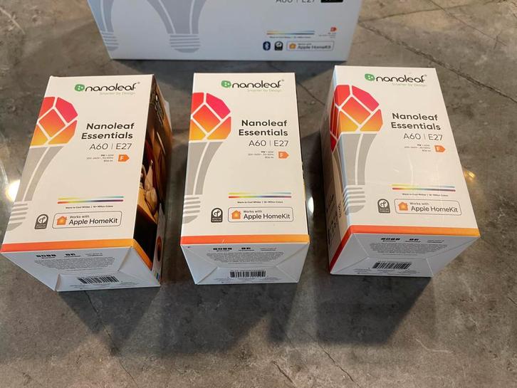 Nanoleaf Essentials  3x E27 &  2x GU10 Slimme Lampen., Huis en Inrichting, Lampen | Losse lampen, Zo goed als nieuw, Led-lamp