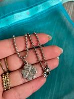Joy Jewellery Zilverkleurige Ketting met Klavertje Vier, Sieraden, Tassen en Uiterlijk, Ophalen of Verzenden, Zo goed als nieuw