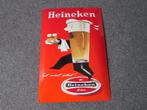 HEINEKEN EMAILLE RECLAMEBORD, Verzamelen, Biermerken, Ophalen, Zo goed als nieuw, Reclamebord, Plaat of Schild, Heineken