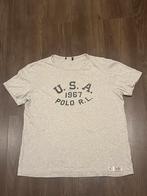 Ralph Lauren Shirt Grijs met Zwarte USA 1967 Polo R.L. L, Maat 52/54 (L), Ralph Lauren, Ophalen of Verzenden, Zo goed als nieuw
